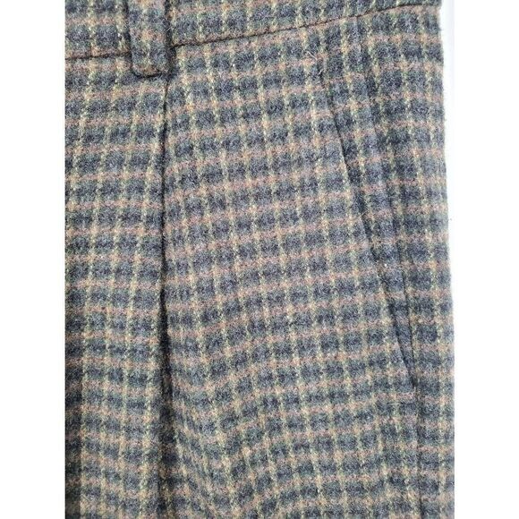 Vince Women's‎ Wool Cashmere Check Plaid Wide-Leg Pants Size 6 - Picture 4 of 8